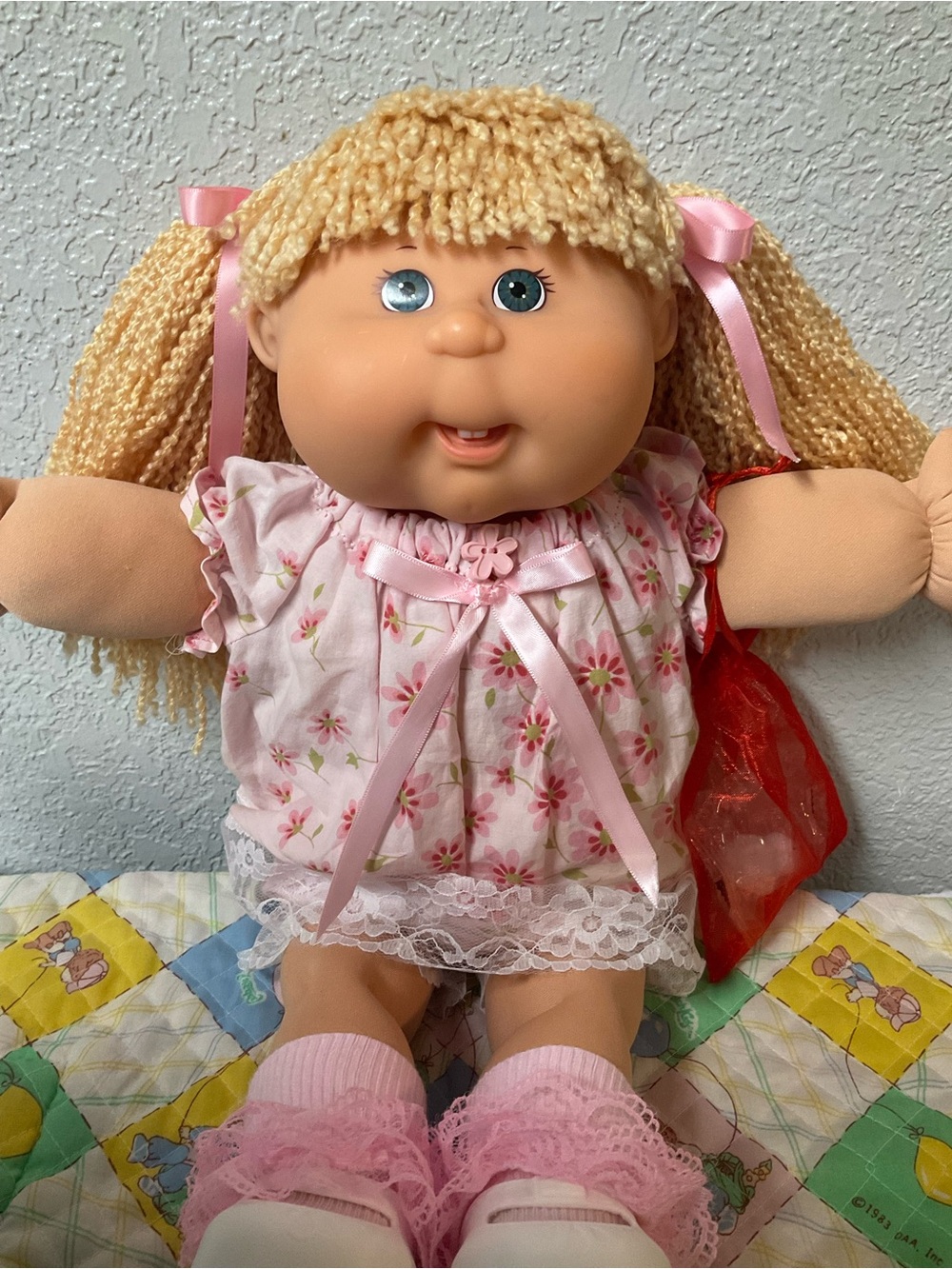 Vintage Cabbage Patch Kid Play Along Girl PA-1 Butterscotch Hair Green Eyes 2004
